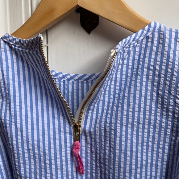 NWT Crewcuts Seersucker Short Sleeve Top Girls 3/4 - Picture 5 of 10